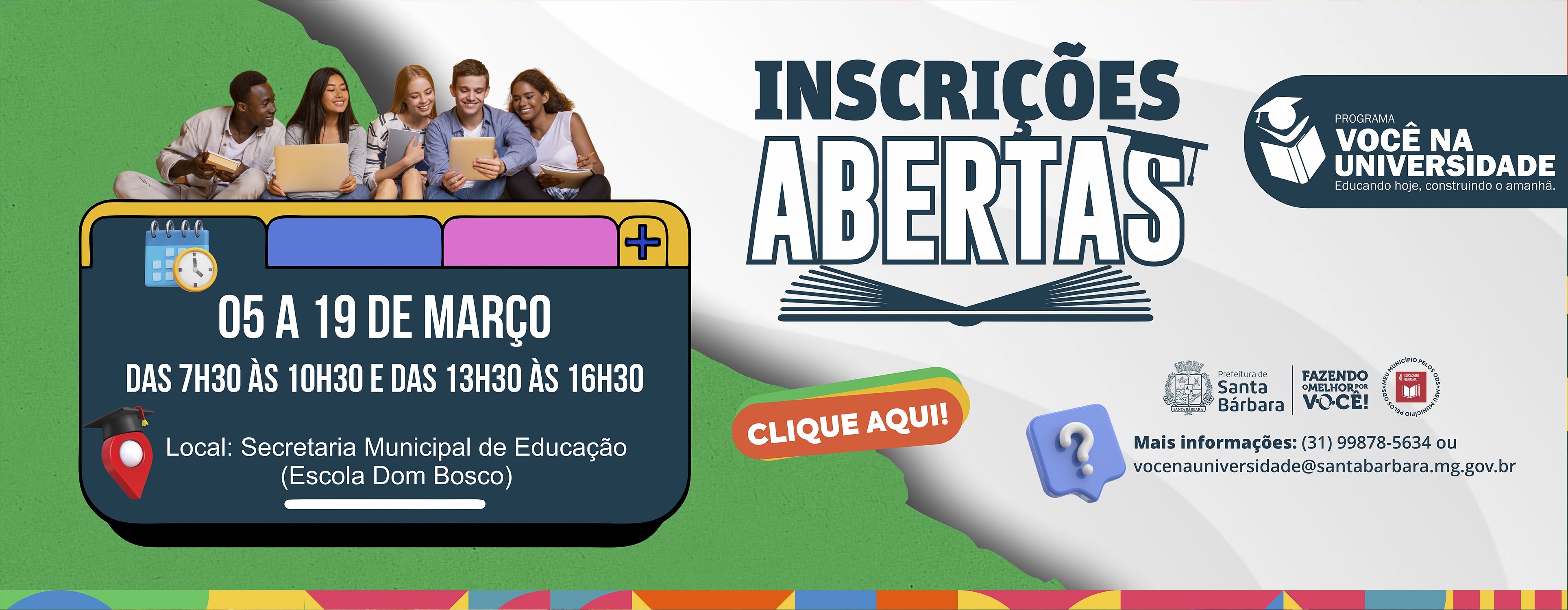 VOCE NA UNIVERSIDADE